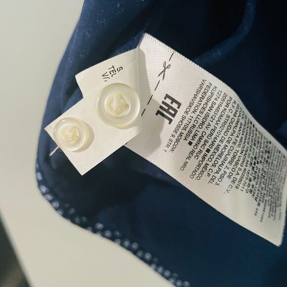 Banana Republic Tech Stretch Men's XL Slim Flex Fit Navy Blue Button Up Shirt - Picture 11 of 16